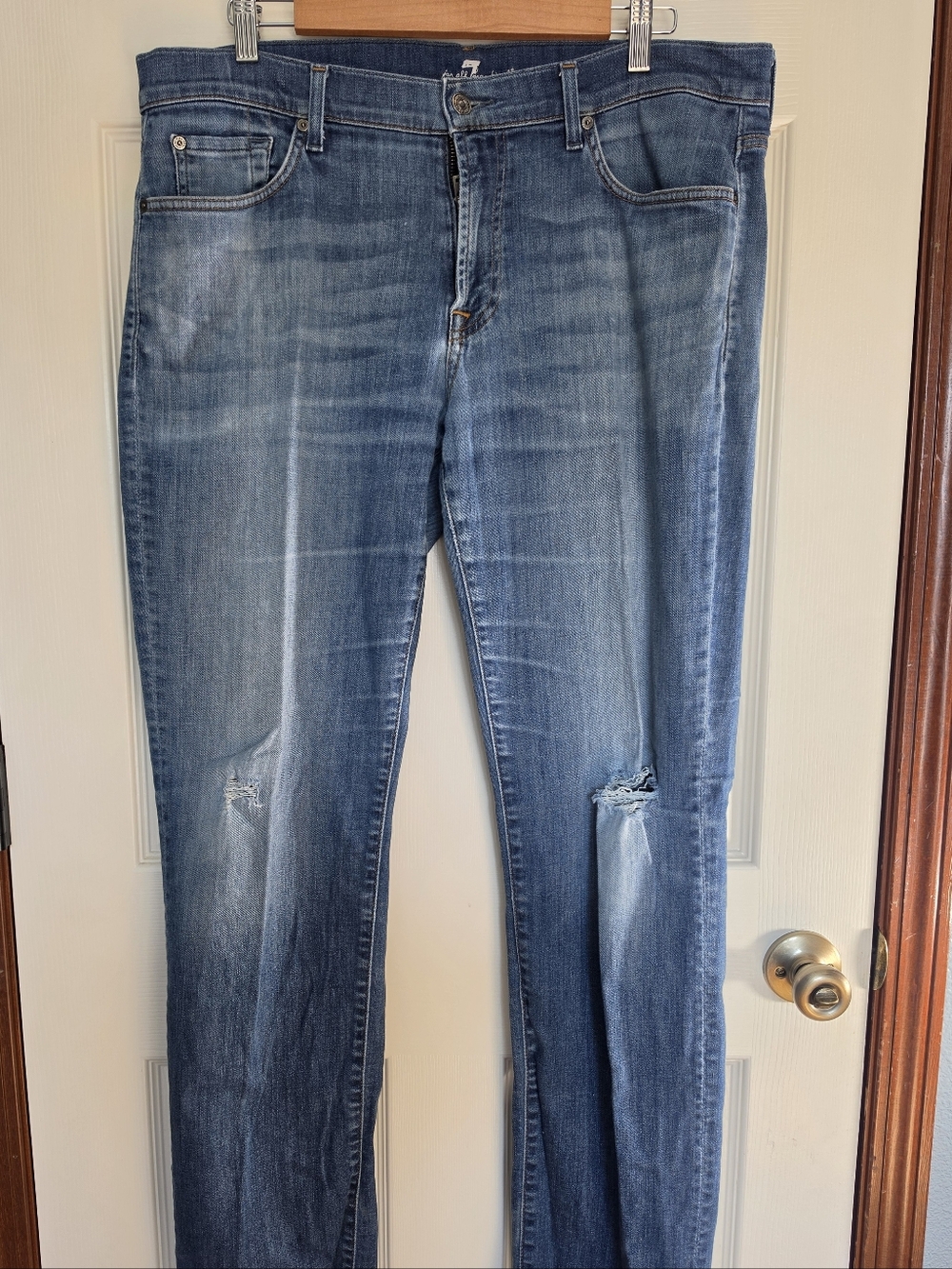 7 For All Mankind jeans Standard Skinny Jeans Blue Waist 36